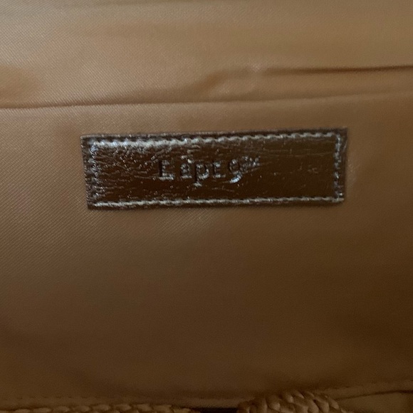 Apt 9 Womens Gold Satin Pleated Clutch, Snap Top Closure With Crystal , Like New - Picture 12 of 15